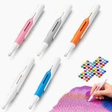 1pc Automatic Diamond Painting Tool Kit, Waxless Automatic Diamond Applicator Pen, Comfortable Grip Design, Ergonomic Diamond Painting Pen, Suitable For Adult DIY Crafts, Halloween And Christmas DIY Tools - Multicolor - View 2