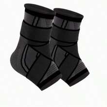 1pc Ankle Brace, Adjustable Compression Ankle Support Sleeve, High Elastic, Unisex Ankle Stabilizer For Fitness, Running, Weightlifting, Hiking, Basketball & Sports - Multicolor - View 3
