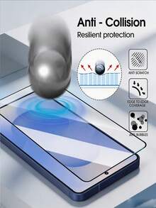 2Pcs HD One Click Installation Cleanroom Tempered Glass Film Full Coverage Phone Screen Protector Compatible With Samsung Galaxy S25 S26 S24 Ultra S22 S23 Plus/Compatible With Xiaomi 17 15 Pro 9H+ Hardness Silk Screen Dustproof Explosion Proof Scratch Resistant No Bubble Automatic Adsorption Smooth Oil Repellent Layer Ultrasonic Fingerprint Unlocking Protective Film - Clear - View 6
