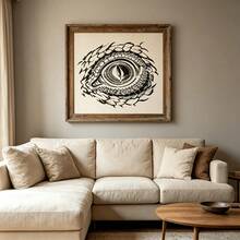 1pc Reptile Eye Painting Stencil, Suitable For Wood, Canvas, Paper, Fabric, Photo Frame, Wall. Reusable, Washable DIY Painting Tool. - Sets - View 7