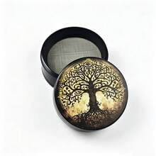 New Tree Of Life Style Grinder - Compact Travel Grinding Device, Suitable For Women And Men As Birthday/Valentine's Day Gift, Travel Accessory, Interesting Aesthetic Style, Durable Construction, Great Gift Choice - View 7