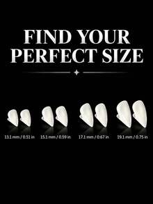 4 Pairs Vampire Fangs Halloween Cosplay Makeup Props 13mm 15mm 17mm 19mm Multi-Size Reusable Costume Party Accessories - Multicolor - View 9