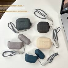 Casing Pelindung Earphone Bluetooth Kulit Asli Zen Cross-Stitch Kompatibel dengan Seri 1/2/3/4/Pro/Pro2/Pro3 dan FreeBuds Pro3/Pro4/Pro5 serta Seri FreeClip/Clip2 dan Clip2 S - MultiWarna - View 1