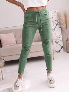 Army Green Distressed