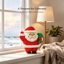 Creative Santa Claus, 1400+ Pieces, Halloween Gift, Room Creative Decoration, Desktop Ornament, Birthday Gift, Christmas Gift, Best Friend Gift, Couple Gift, New Year Gift, Suitable For Everyone - Multi-color/ys1742/Creative Santa Claus - View 10