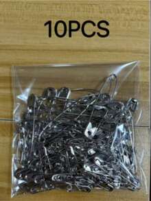 10/150pcs Multi-Size Metal Safety Pins, 5 Sizes (Including 19mm, 27mm). Durable And Easy To Use. Suitable For Clothing Repair, Crafts, Document Organization, Decoration, Brooches, Badges And Keychains. Perfect For Daily Use, Valentine's Day And Weddings - Multi-color - View 14