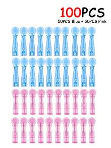 200/100PCS Acne Needle, Closed-End Needle, One-Time Use Fat Particle Removal Tool For Removing Pimples, Squeezing Acne, Clearing Acne, Acne Removal Needle, Dark Spot Removal Needle, Cleaning Tool - Baby Blue - View 7