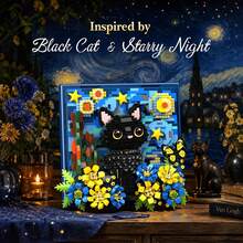 1000+Pcs Animal Toys 3D Wall Art Assembly Set, Model Building Blocks Set, Micro Particle Building Blocks Assembly Toys, Adult Building Blocks, Handmade Toys, Cat, Dog, Axolotl, Cute Desktop Decor, Wall Decoration, Holiday, Birthday Gift, Suitable For 14 Years Old And Above - Multicolor - View 2