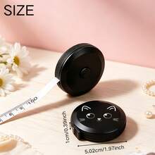 1pc Cute Cat Mini Retractable Tape Measure, 59.06 Inches, Double-Sided Metric And Imperial, Soft Sewing Tape Measure - Cat Mini Retractable Tape Measure - View 8