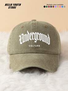 1pc "CULTURE" Letter Print Classic Hard Top Baseball Cap, Lightweight Comfortable All-Season Wear Classic Multi-Function Baseball Cap, Unisex Baseball Cap, Outdoor Casual Sports Hat Suitable For Daily Life And Street Wear - A - View 16