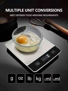 [Vender Caliente] Báscula de Cocina Profesional con Cambio de Unidades, Capacidad de 10KG, Pantalla Digital de Alta Definición. Cambio de Múltiples Unidades. Adecuada para Pesar Té, Alimentos y Utensilios de Cocina (Baterías No Incluidas). [Promoción de Año Nuevo] - Multicolor - Ver 3