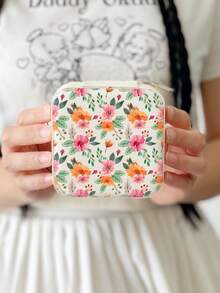 Women's Flower Jewelry Box White-Travel Jewelry Case-Jewelry Box Organizer-Jewelry Box Earrings-Jewelry Box Necklace-Jewelry Box Organizer Storage - Vintage Floral Jewelry Box - View 17