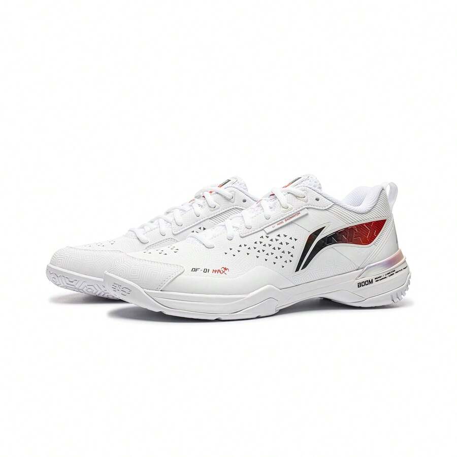 Li-Ning LI-NING DF-01 MAX Pickleball Shoes Badminton Shoes Unisex BOOM Cushioning Anti-Slip Professional Competition Training Sports Shoes AYAU005 - White 2 - View 1