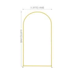 Metal Arch Backdrop Stand, Single Piece Wedding Arch, Available In 5ft, 6ft, 6.6ft, 7.2ft, Arch Backdrop Stand For Birthday Parties, Graduation Decorations (Arch Stand Only) - Gold - View 9