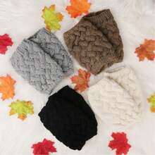 4 Pairs Winter Warm Boot Socks, Girls Crochet Knit Boot Socks, Short Leg Warmers, Boot Covers, Leg Sleeves, Girls Gift - Multicolor - View 3