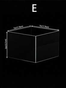 Acrylic Display Riser Set (7" 6" 5" 4"), Transparent Stackable Food Display Stand, Nesting Hollow Bottom Cube Box, Transparent Acrylic Box, Suitable For Wedding Party, Catering, Dessert, Cosmetics, Collectibles, Jewelry, Cupcakes, Buffet Table - Clear - View 7