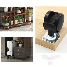 1pc/4pcs 1.5 Inch Swivel Caster Wheels Without Brake, Pre-Drilled With Screws, Suitable For Various Furniture, Tables, Stools, Boxes - A - View 12