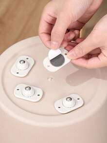 24pcs Adhesive Caster Wheels, Universal Rotating Wheels For Storage Box Bottom, Size: 1.77" X 1.1" X 0.55", Halloween Decor, Wedding Items, Office Organizers, Organizers, Kitchen, Box - Multicolor - View 10