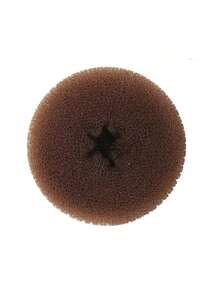 Fluffy Bun Hair Scrunchie, Mesh Donut Design Close To Dark Hair Color, Ponytail Goes Through And Wraps Twice, Press Once For Full Bun Hairstyle, Loose Hair Naturally Tucked Into Mesh, Back Of Head Instantly Voluminous, Brown Color Discreetly Blends Into Hair, 3-Minute Ready Hairstyle, Suitable For Commute And Date, Works For Any Hair Volume, Adjustable Tightness And Wrapping Method, Quick To Use Even When Rushing, Small And Portable, Gently Washable And Clean, Reusable Without Deformation, Bun Stays Firm All Day - Coffee Brown - View 10