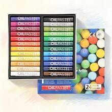 1 Set Metallic Color Oil Pastels, Multiple Colorful Fluorescent Oil Pastels, Ultra Soft High Pigment Crayon Set, Suitable For Art Painting, Oil Painting Creation And Graffiti - Sets - View 9