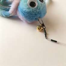 Retractable Cat Teaser Wand With Plush Octopus Replacement Head, Long Pole Durable Bite-Resistant Interactive Cat Toy With Bell - View 6