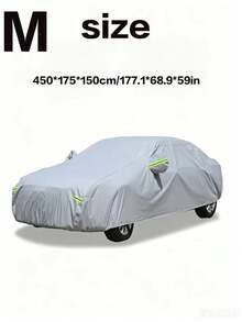 Multi-Size Thickened Oxford Cloth Car Cover, Full Coverage Design, Dust-Proof, Sun-Proof, Rain & Snow-Proof, All-Season Universal Car Cover, Suitable For Outdoor Parking, UV-Resistant And Heat-Insulating - Black - View 29