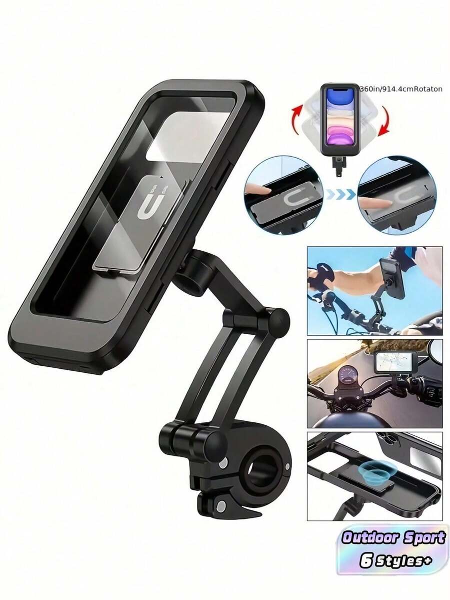 Cell Phone Handlebar Mounts - Black a - View 1