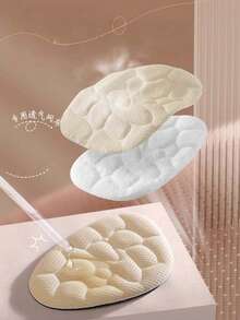 QKC 1 Pair Women's Insertable High Heel Sponge Anti-Slip Forefoot Pads - Beige - View 3