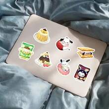 50 pcs Stiker Kartun Makanan Sanrio 3D - Desain Warna Lembut Lucu Cocok untuk Papan Skateboard, Casing Ponsel, Bagasi | Bahan Perekat Tinggi Dibuat untuk Adegan Mandi dan Harian yang Menggemaskan | Warna Campuran, Karakter Tidak Berulang - MultiWarna - View 10