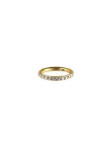 1pc CZ Hinged Septum Ring 316L Stainless Steel Side Set Zirconia Cartilage Hoop Women's Helix Piercing Earring Body Jewelry - As Shown - View 26