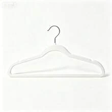 Premium Flocked Non-Slip Felt Hanger, Heavy Duty Durable Coat & Suit Hanger, Space-Saving Wardrobe Storage Solution, Professional Clothing Hanger For Home And Retail Display, Elegant All-Season Closet Accessory, 1pc - Multicolor - View 4