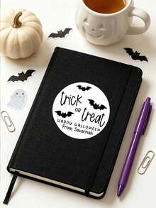 Customized Halloween Stickers, Trick Or Treat Bag Stickers, Halloween Labels, Personalized Halloween Party Favor Stickers, Halloween Candy Label Sticker - Multicolor - View 6