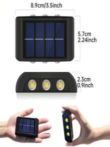 Solar Outdoor Wall Decor Light, LED Ambient Wall Wash Light, Suitable For Garden Walls, Fences And Seasonal Holiday Decoration - Wall Washer Light - View 6