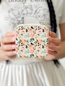 Women's Flower Jewelry Box White-Travel Jewelry Case-Jewelry Box Organizer-Jewelry Box Earrings-Jewelry Box Necklace-Jewelry Box Organizer Storage - Vintage Floral Jewelry Box - View 21