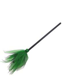 Halloween Witch Broom Prop, Colorful Witch Broom Handle, Cosplay Party Fashion Accessory, Suitable For Halloween Carnival Decoration - A - View 6