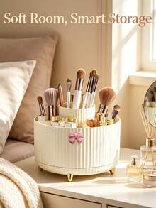 Makeup Brush Storage Organizer, Can Store Eyeshadow, Lipstick, And Makeup Brushes, Suitable For Bedroom, Bathroom, Desk, Home Decor, Can Also Double As A Jewelry And Perfume Storage Rack, Practical Decorative Item, Suitable For Daily Use By Women - Multicolor - View 6