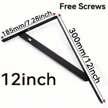 1PC 4PCS 20PCS Black Triangle Bracket 10inch 12inch Suitable For Kitchen, Living Room, Bedroom, Etc., Supports Tripod, Thickened Material - B - View 5