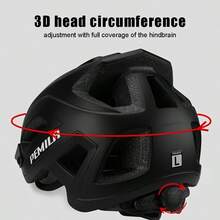 PEMILA Sports Cycling Helmet, Durable And Impact-Resistant, Compatible With Cycling Headlights And Action Camera (/) Mounts, Adjustable Wide Brim, Built-In Ventilation Holes - Apricot - View 6
