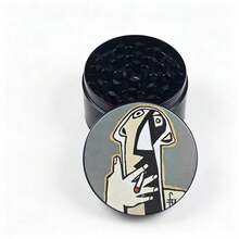 New Famous Painting Cartoon Style Grinder - Compact Travel Grinding Device, Suitable For Women And Men As Birthday/Valentine's Day Gift, Travel Accessory, Fun Aesthetic Style, Durable Construction, Great Gift Choice - View 3
