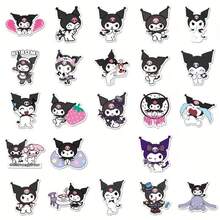 SANRIO 100pcs Cute Cartoon Personalized Cool Dark Style Planner Notebook Memo Stickers, Birthday Party Gift Decoration Small Stickers - Multicolor - View 2