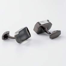 New Electroplated Alloy Cufflinks Men's Classic Business French Style Cufflinks - A - View 2