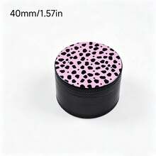 New Pink Leopard Print Grinder - Compact Travel Grinding Device, Suitable For Women And Men As Birthday/Valentine's Day Gift, Travel Accessory, Fun Aesthetic Style, Durable Construction, Great Gift Choice - View 9