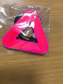 1pc Multicolor Optional Bicycle Seat Reflective Triangle Sign, Hanging Cycling Reflective Plate, Night Riding Warning Sign - A - View 16