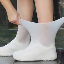 Pelindung Sepatu Tahan Air untuk Luar Ruangan, Pelindung Sepatu Lateks Portabel Tahan Hujan, Anti Selip, Tahan Salju, dan Tahan Aus untuk Dewasa - penutup sepatu - View 4