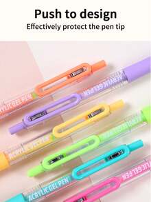 Gift Box Set Clickable Neutral Pens, 36/54/72/90/144 Colors, Bullet Journaling Pens, Suitable For Handwriting, Sketching, Doodling, Card Making And DIY Crafts - Gift Box Press-action Planner Pen - View 4