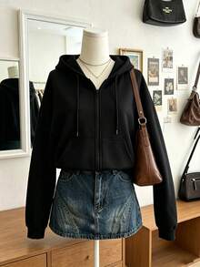 Women Outdoor Jackets Black Spring Sports - Black - View 2