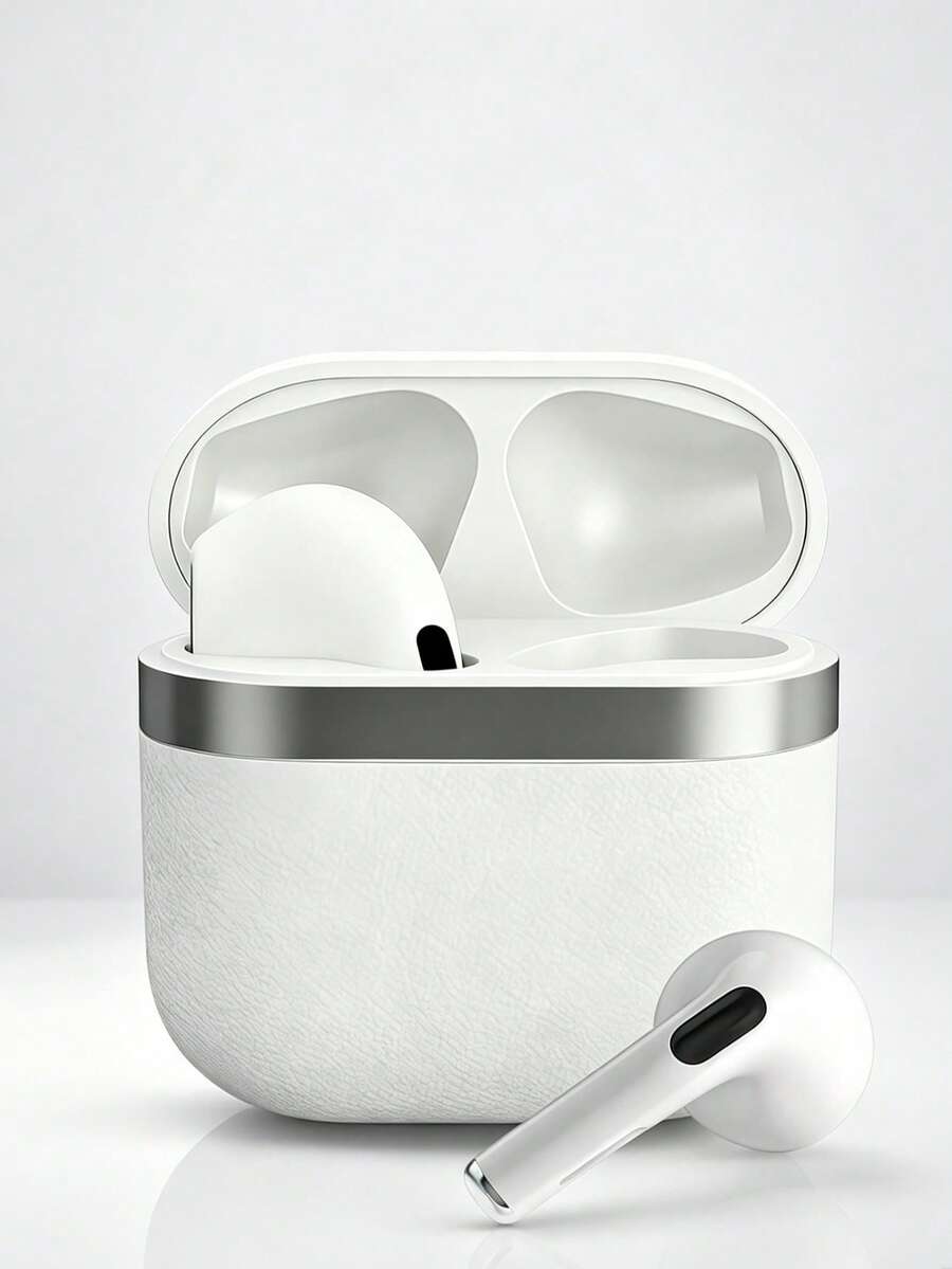 TWS Earbuds, Airbuds, Bluetooth Earphones And Wireless Earbuds, Built-In Microphone For Clear Calls, Long Battery Life, Sweat-Resistant White Design, Comfortable Stem Style, Compatible With IOS And Android Devices – Suitable For Fitness, Running, Daily Use - White - View 1