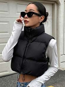 Women Gilets - Black - View 2