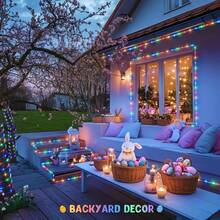 Solar‑Operated Bendable Rope LED Lights, Warm Mellow Glow, Waterproof Tube Construction, Great For Outlining Garden Planters, Patio Steps, Backyard Fence And Terrace Decor - Tube Light - View 5