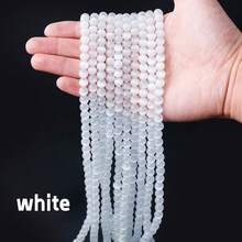 1PC Natural Crystal Colored Cat Eye Stone Beaded Choker Necklace, DIY Gravel Chip Pendant Necklace, Fashion Jewelry Accessory For Women - Cat's Eye Semi-finished Long Bead - View 23